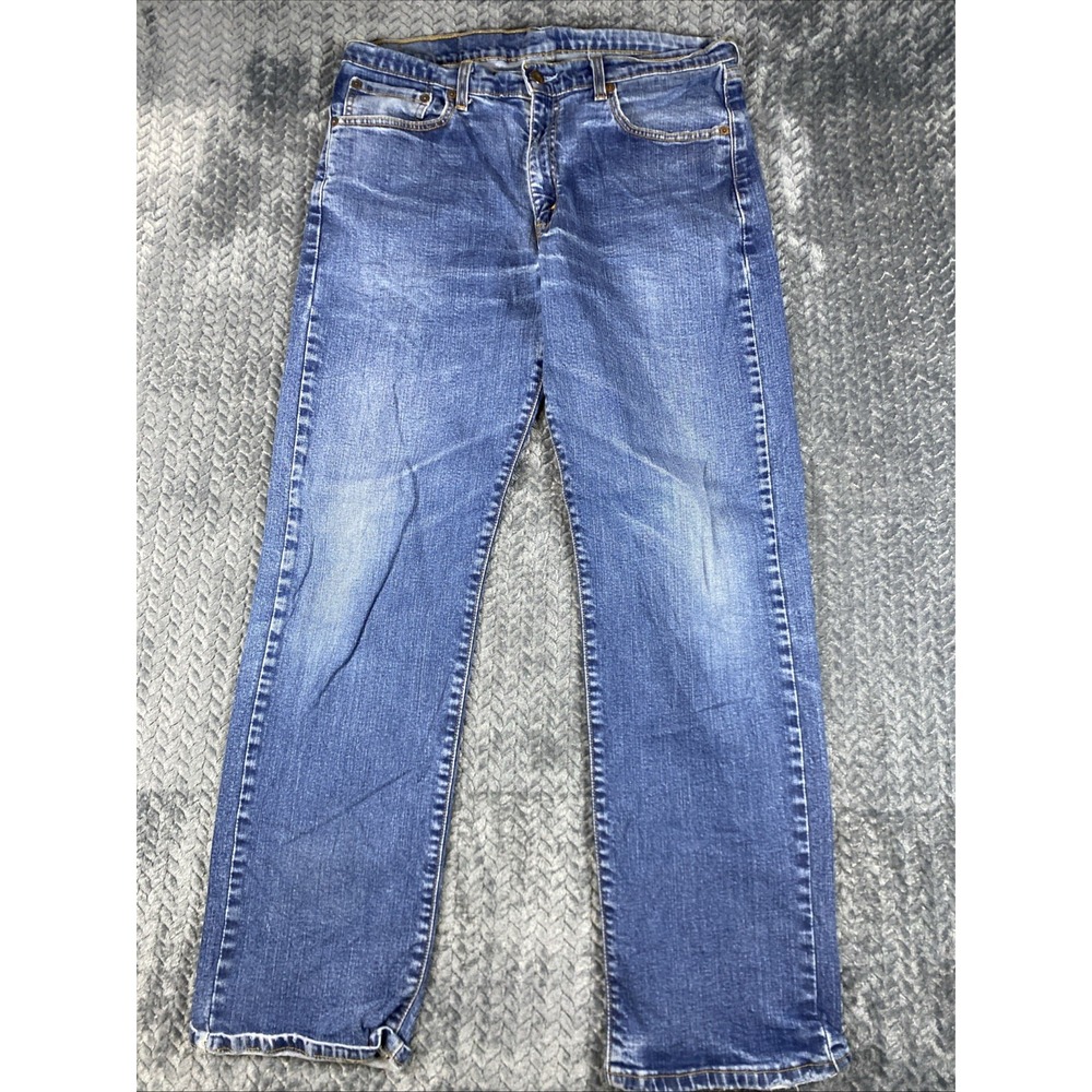 Levi's 751 Men's Jeans Blue Straight Regular Denim Trouser 36x32 Red Tab Whisker